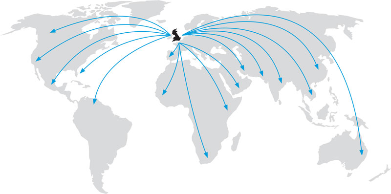 world trade graphic